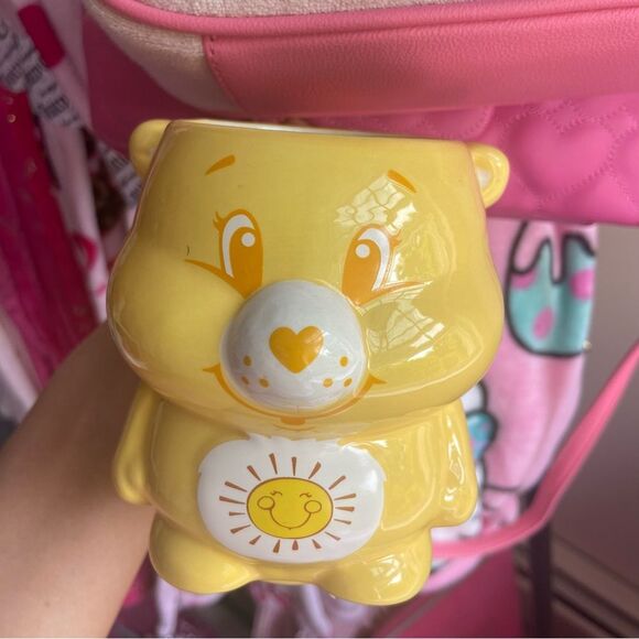 Yellow Care Bears Mug with Sunshine - Ceramic Care Bears Mug - New! - Picture 7 of 9